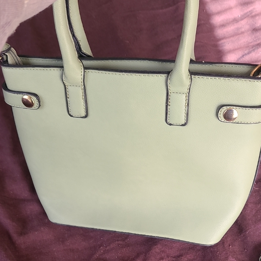 Small Green Tote- Handbag - Picture 7 of 13